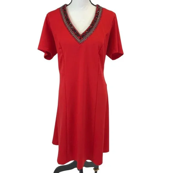ashley stewart red dress Ashley Stewart | Dresses | Ashley Stewart Racing Red Dress Size 416